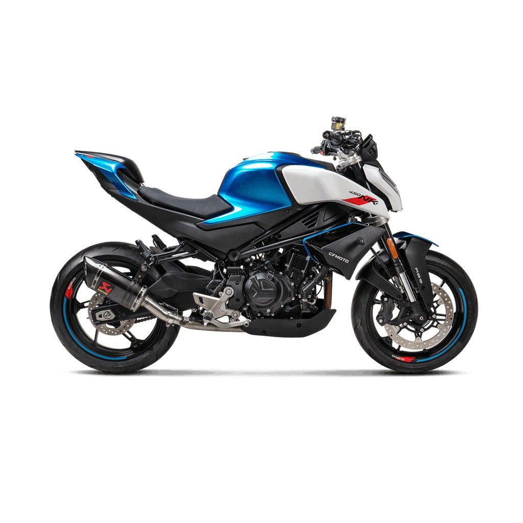 AKRAPOVIC S-CF4SO1-APC Muffler Slip-On Line (Carbon) for CFMOTO 450SR / 450NK 2024- Photo-2