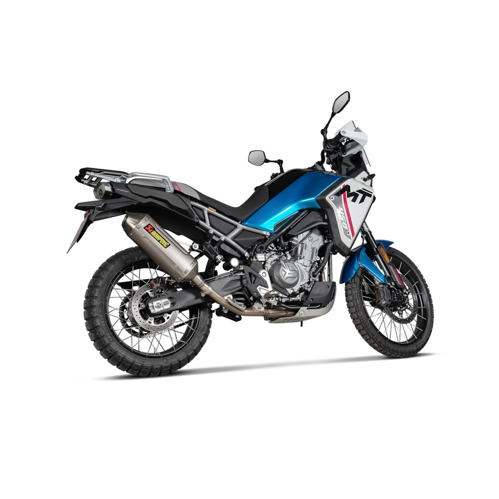 AKRAPOVIC S-CF4SO2-HFTT Muffler Slip-On Line (Titanium) for CFMOTO 450MT Photo-2