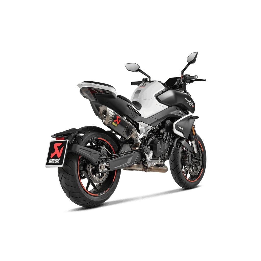 AKRAPOVIC S-CF8SO1-HAPLC Muffler Slip-On Line (Carbon) for CFMOTO 800NK 2024- Photo-1