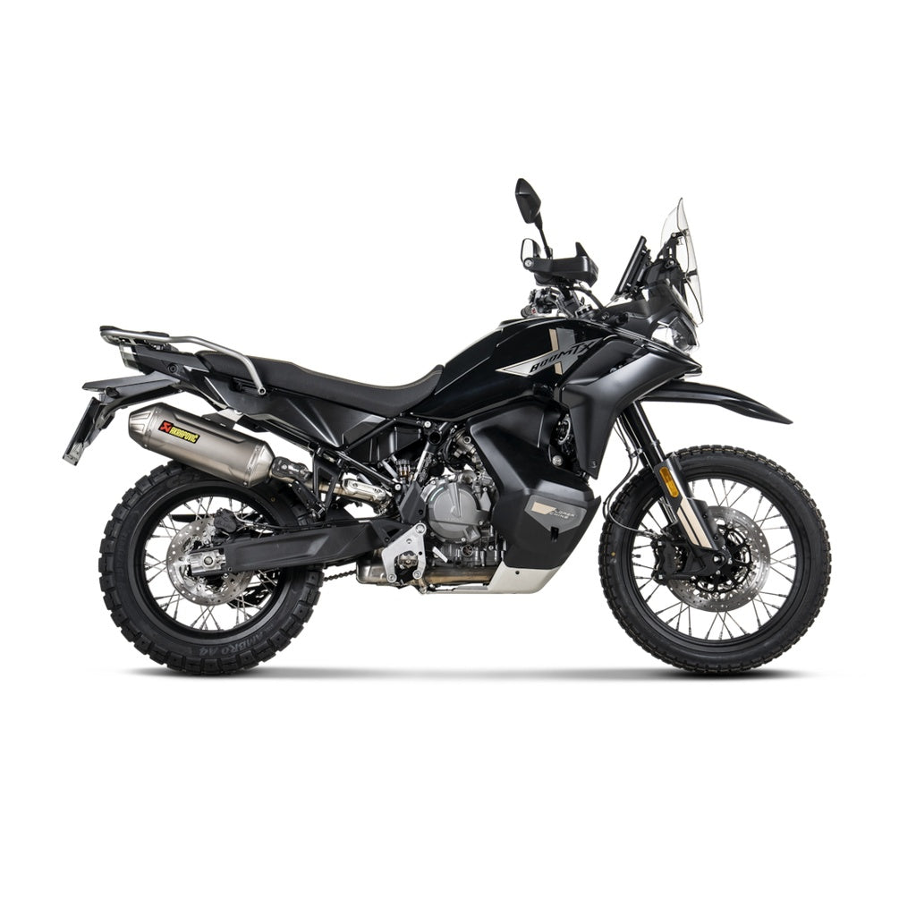 AKRAPOVIC S-CF8SO3-HFTT Exhaust System Slip-On Line (Titanium) for CFMOTO 800MT-X 2025 Photo-1