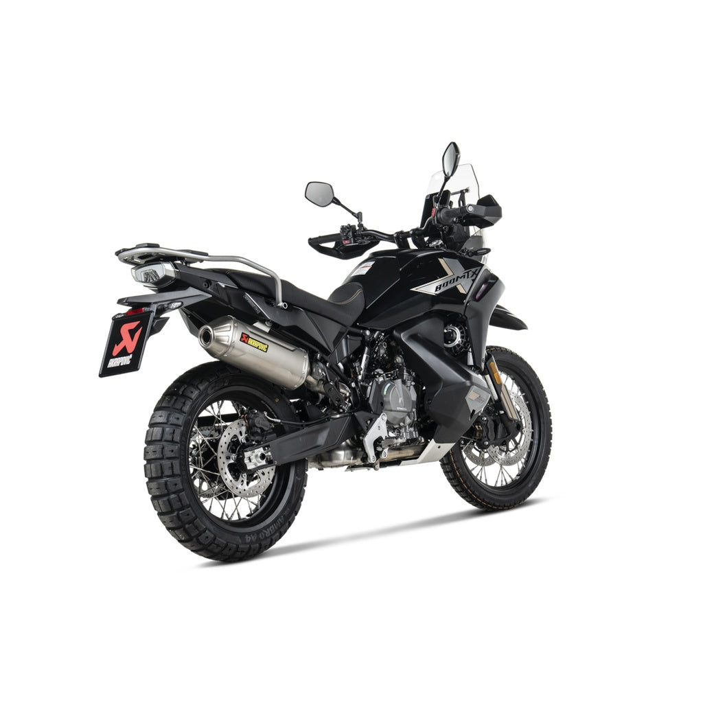 AKRAPOVIC S-CF8SO3-HFTT Exhaust System Slip-On Line (Titanium) for CFMOTO 800MT-X 2025 Photo-2