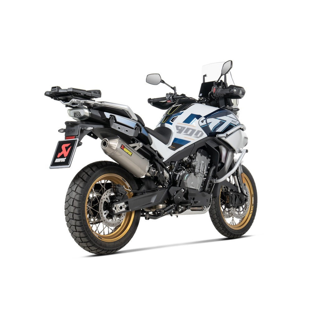 AKRAPOVIC S-CF8SO4-HFTT Exhaust System Slip-On Line (Titanium) for CFMOTO 800MT 2024 Photo-2