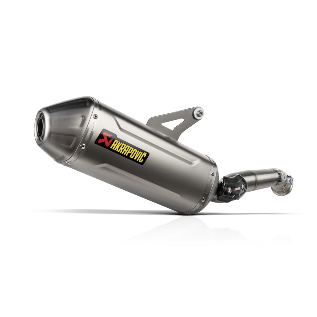 AKRAPOVIC S-CF8SO4-HFTT Exhaust System Slip-On Line (Titanium) for CFMOTO 800MT 2024 Photo-0