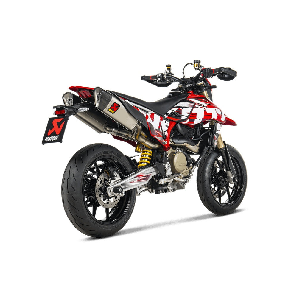 AKRAPOVIC S-D6SO2-HAPLT Muffler Slip-On Line (Titanium) for DUCATI Hypermotard 698 Mono / RVE 2024- Photo-1