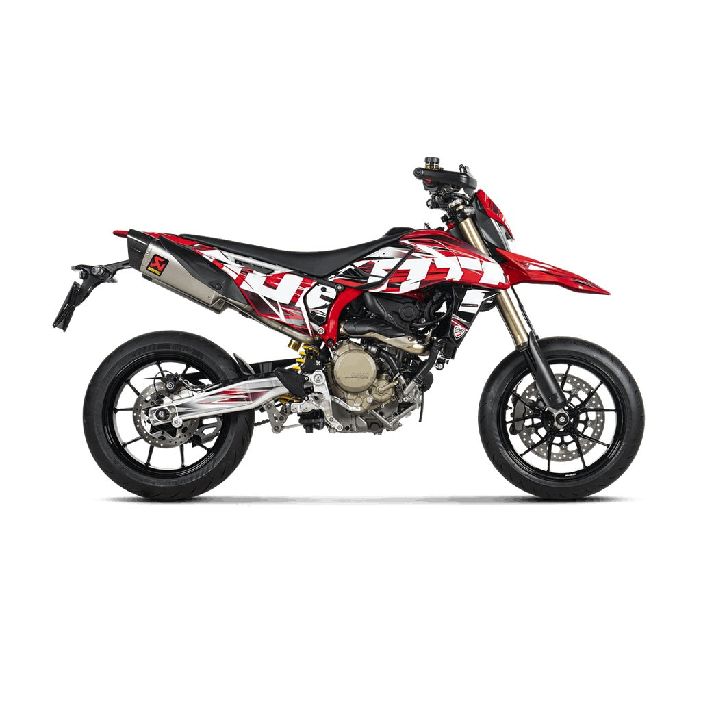 AKRAPOVIC S-D6SO2-HAPLT Muffler Slip-On Line (Titanium) for DUCATI Hypermotard 698 Mono / RVE 2024- Photo-2