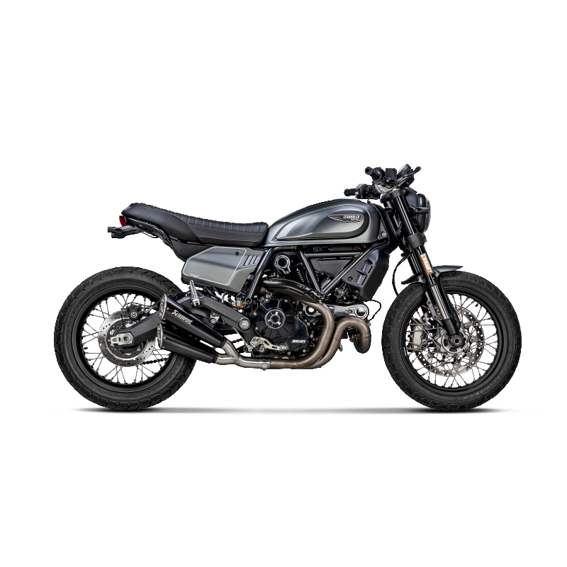 AKRAPOVIC S-D8SO6-ISSSBL Exhaust System Slip-On Line (SS) for DUCATI Scrambler Urban Motard/Nightshift/Icon/Icon Dark/Desert Sled 2021-2022 Photo-1