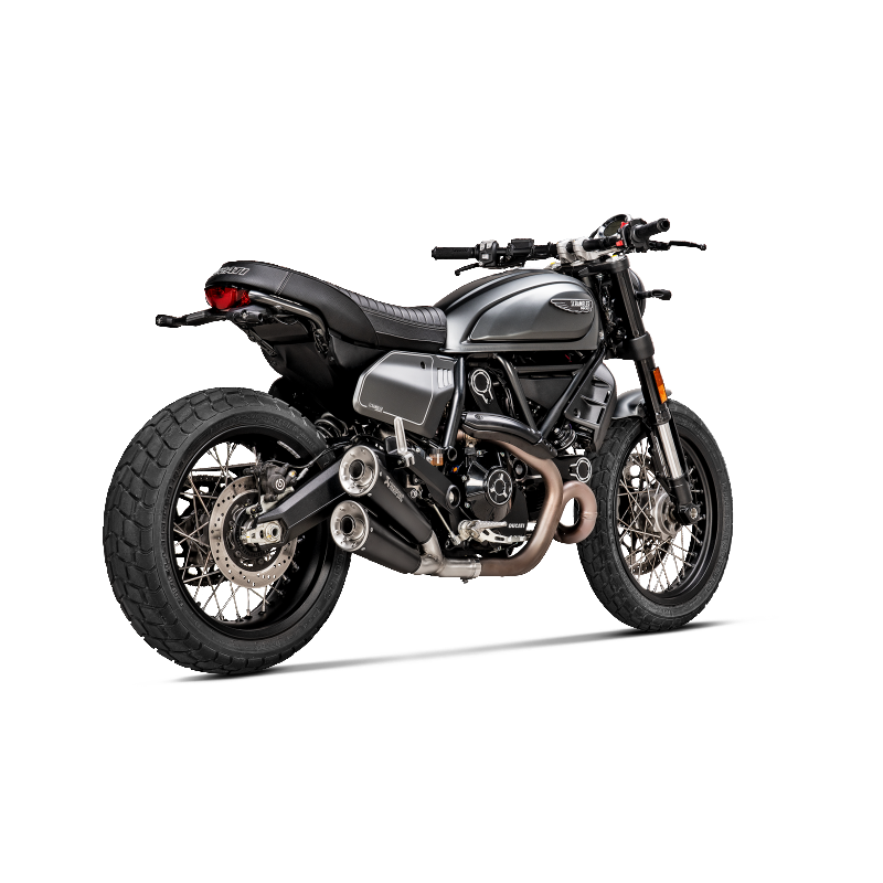 AKRAPOVIC S-D8SO6-ISSSBL Exhaust System Slip-On Line (SS) for DUCATI Scrambler Urban Motard/Nightshift/Icon/Icon Dark/Desert Sled 2021-2022 Photo-2