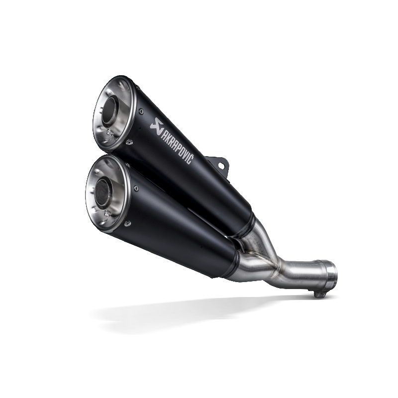 AKRAPOVIC S-D8SO6-ISSSBL Exhaust System Slip-On Line (SS) for DUCATI Scrambler Urban Motard/Nightshift/Icon/Icon Dark/Desert Sled 2021-2022 Photo-0