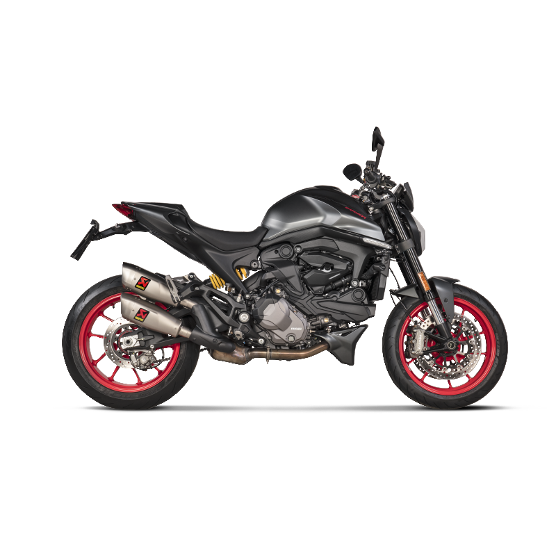 AKRAPOVIC S-D9SO17-HCQT Exhaust System Slip-On Line (Titanium) for DUCATI Monster 2021-2023 Photo-1