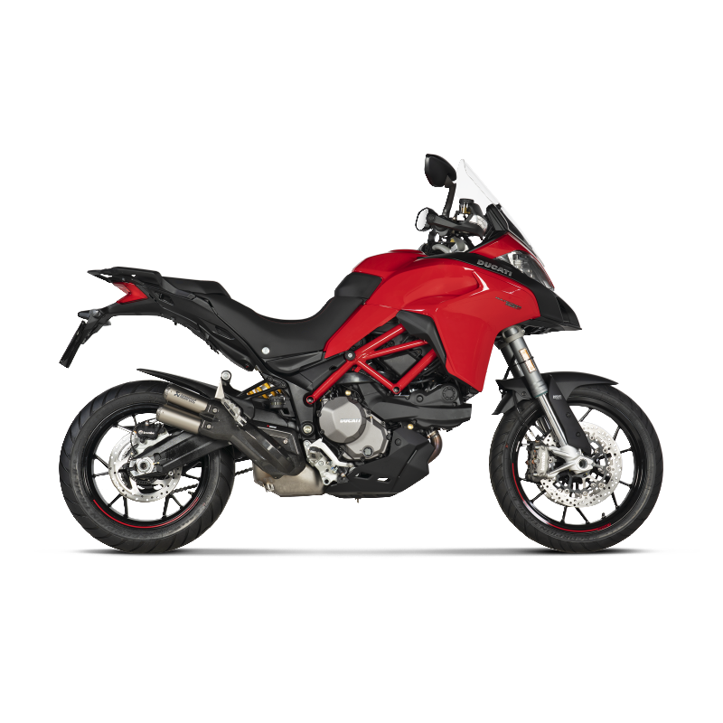 AKRAPOVIC S-D9SO18-HIFFT Exhaust System Slip-On Line (Titanium) for DUCATI Multistrada 950 / 950 S / V2 / V2 S 2021-2023 Photo-1