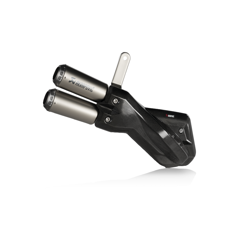 AKRAPOVIC S-D9SO18-HIFFT Exhaust System Slip-On Line (Titanium) for DUCATI Multistrada 950 / 950 S / V2 / V2 S 2021-2023 Photo-0