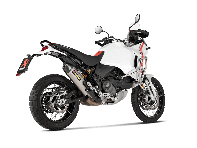 AKRAPOVIC S-D9SO19-HJAT Exhaust System Slip-On Line (Titanium) for DUCATI DesertX 2022-2023 Photo-1