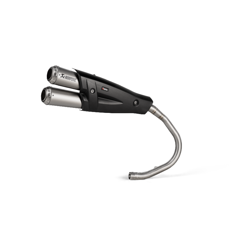 AKRAPOVIC S-H125SO5-FFT Exhaust System Slip-On Line (Titanium) for HONDA Monkey 2019-2023 Photo-1
