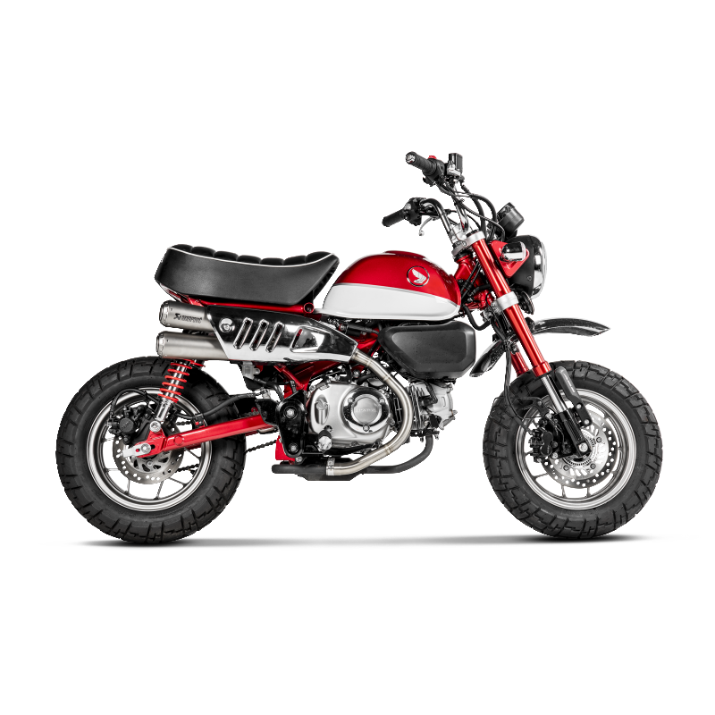 AKRAPOVIC S-H125SO5-FFT Exhaust System Slip-On Line (Titanium) for HONDA Monkey 2019-2023 Photo-2