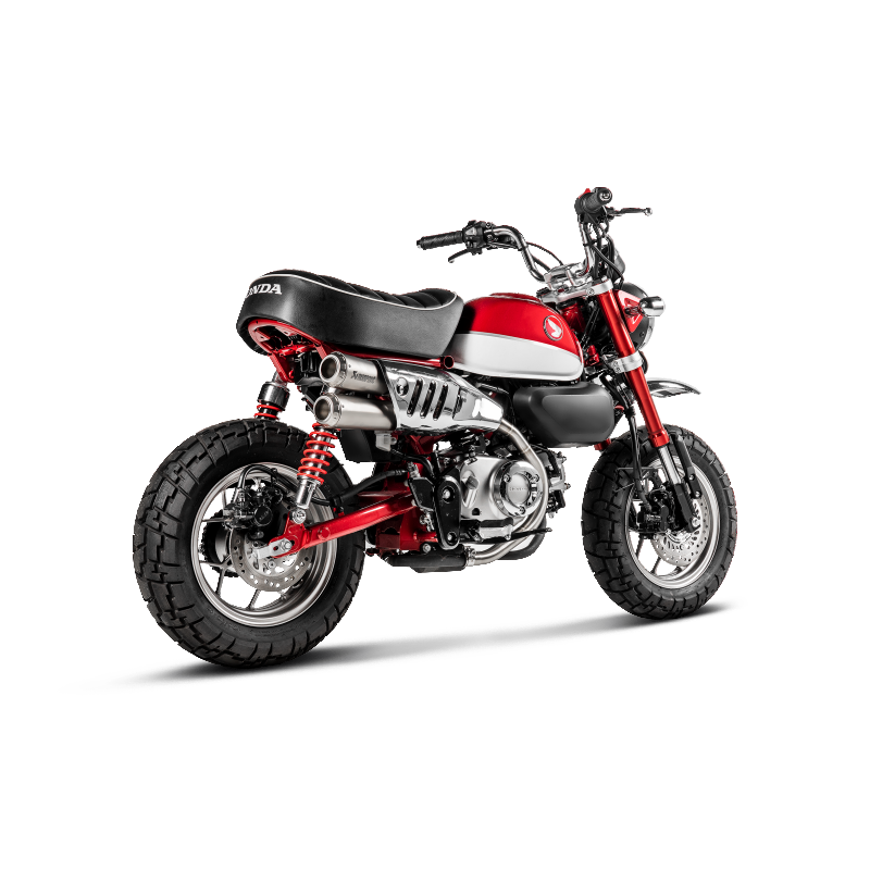 AKRAPOVIC S-H125SO5-FFT Exhaust System Slip-On Line (Titanium) for HONDA Monkey 2019-2023 Photo-3