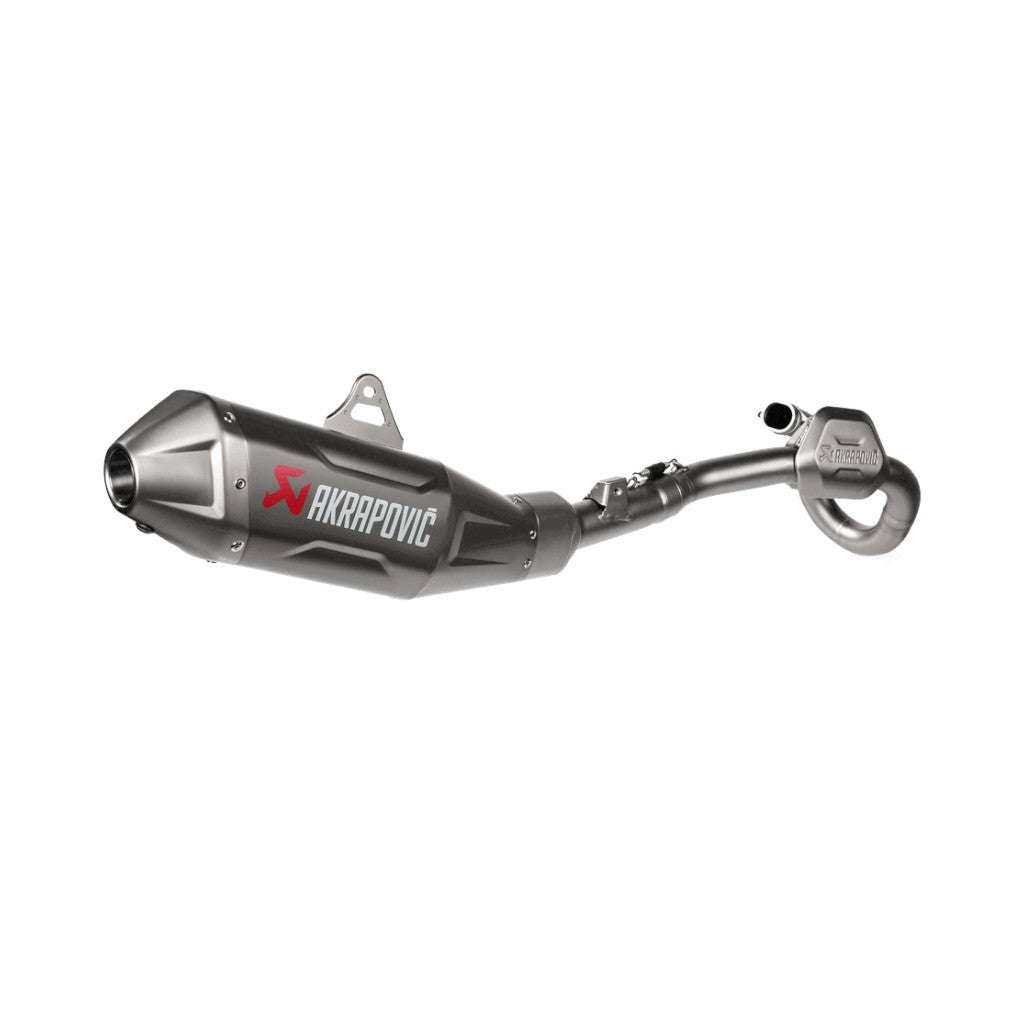 AKRAPOVIC S-H4E1-FDHLT Exhaust Evolution Line (Titanium) for Honda CRF450R / 450RX 2025- Photo-0