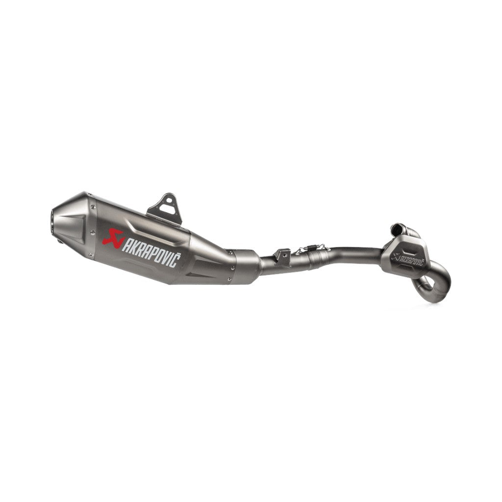 AKRAPOVIC S-H4E1-FDHLT Exhaust Evolution Line (Titanium) for Honda CRF450R / 450RX 2025- Photo-1