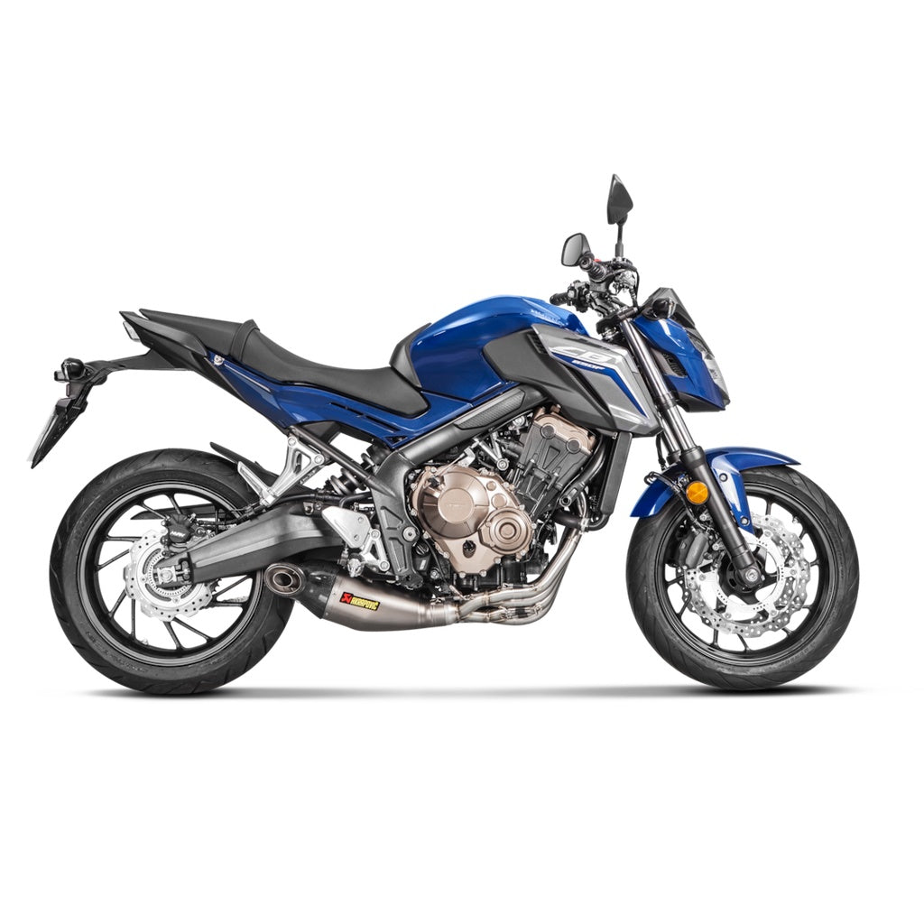 AKRAPOVIC S-H6R13-HEGEHT Exhaust System Racing Line (Titanium) for HONDA CB650F / CBR650F Photo-1
