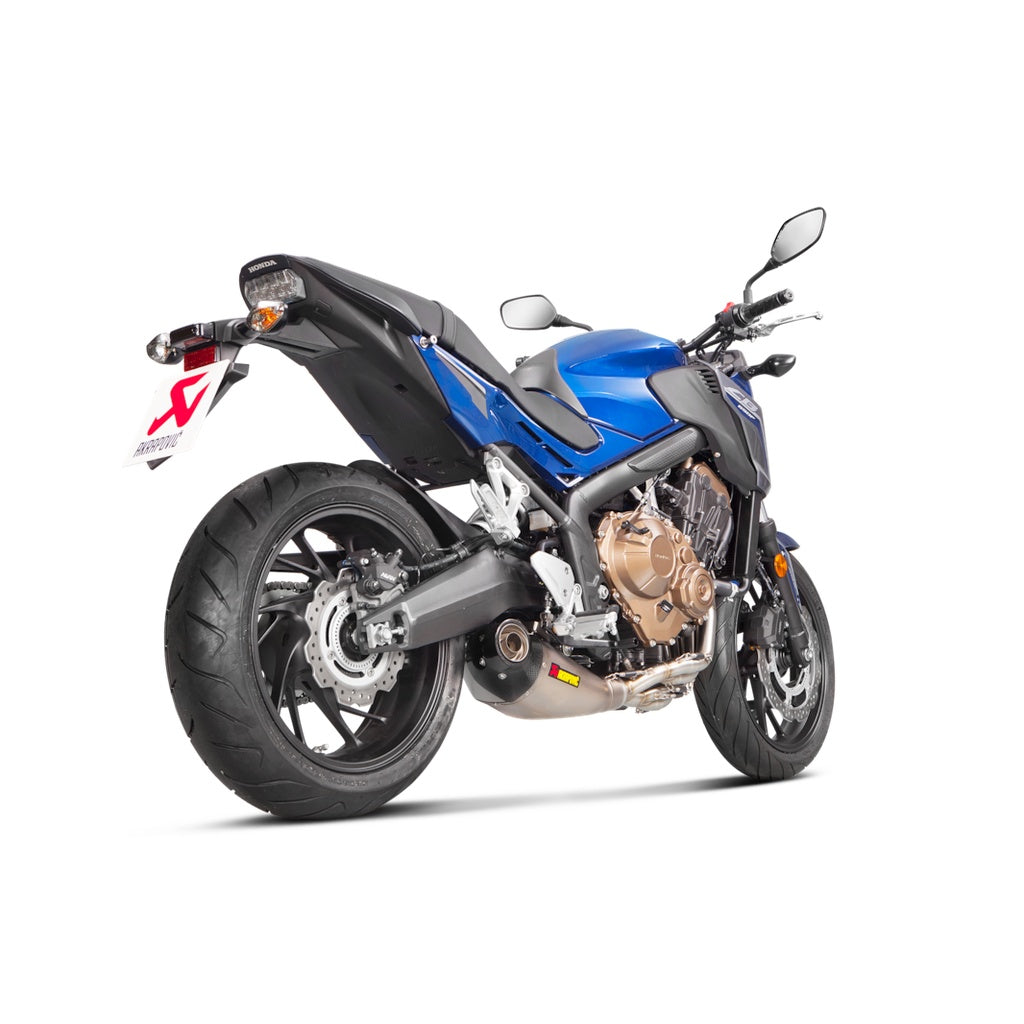 AKRAPOVIC S-H6R13-HEGEHT Exhaust System Racing Line (Titanium) for HONDA CB650F / CBR650F Photo-2