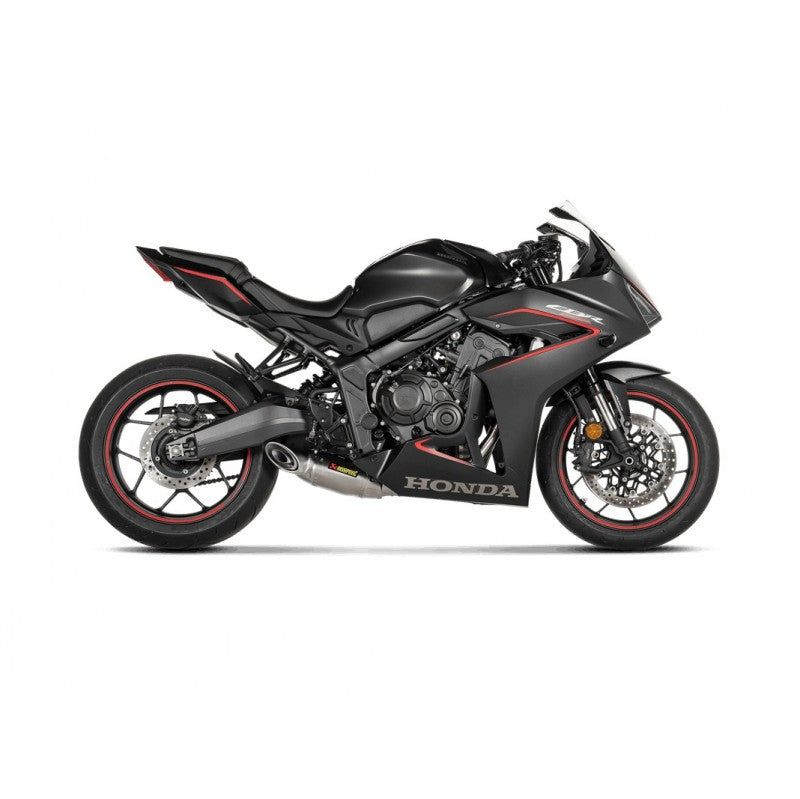 AKRAPOVIC S-H6R15-AFT Exhaust System Racing Line (Titanium) for HONDA CB650R/CBR650R 2024- Photo-2