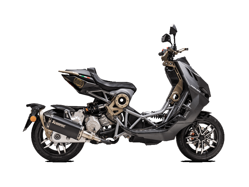 AKRAPOVIC S-IT125SO1-HRTBL Slip-On Line (Titanium) (EC Approval, ECE Approval) ITALJET Dragster 125/200 2021-2022 Photo-1