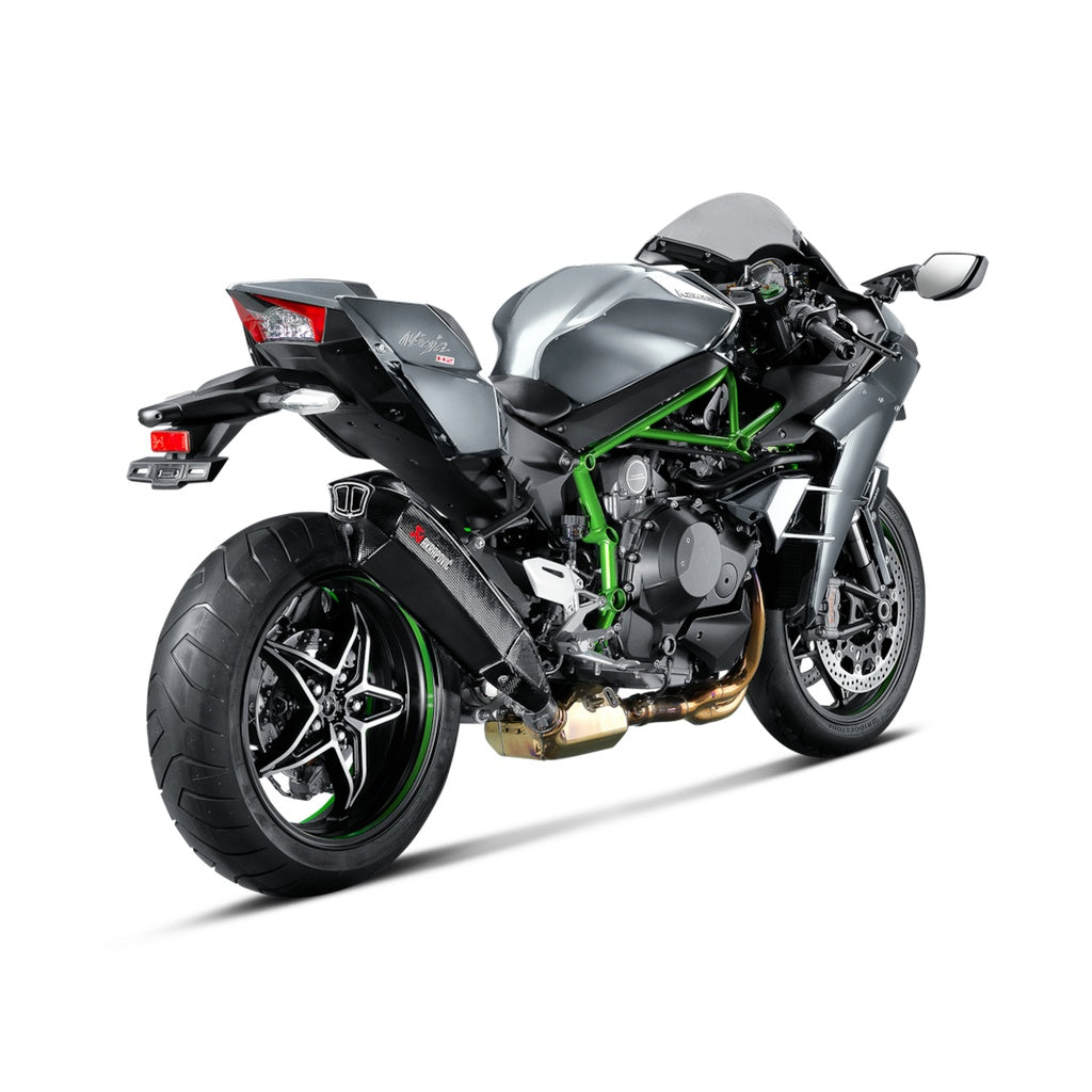 AKRAPOVIC S-K10SO15-HHX2C Muffler Slip-On Line (Carbon) for KAWASAKI Ninja H2 Photo-3