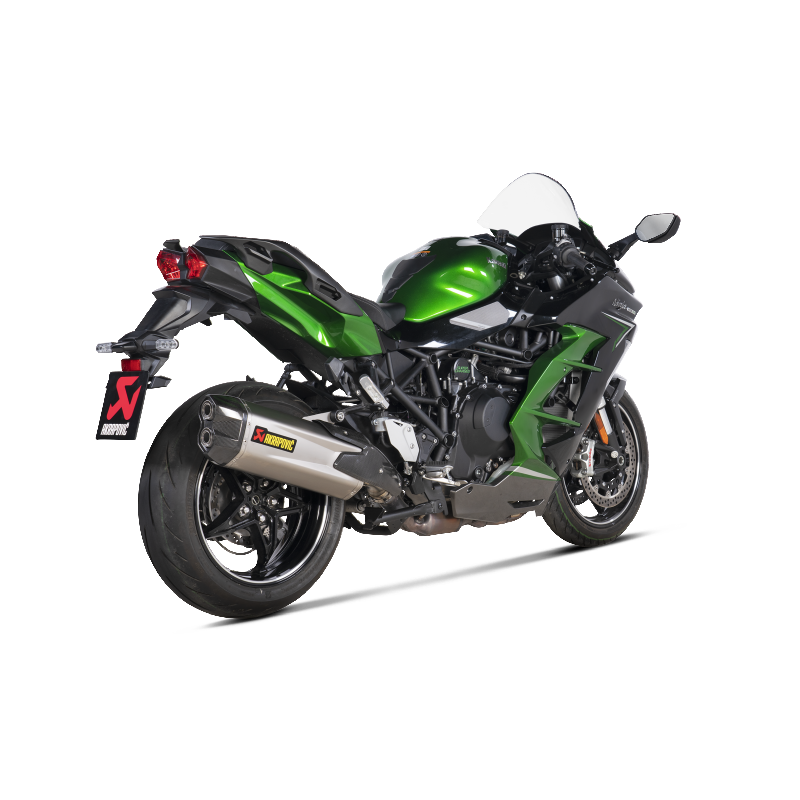 AKRAPOVIC S-K10SO30-HGIT Exhaust System Slip-On Line (Titanium) for KAWASAKI Ninja H2 SX 2021-2023 Photo-2