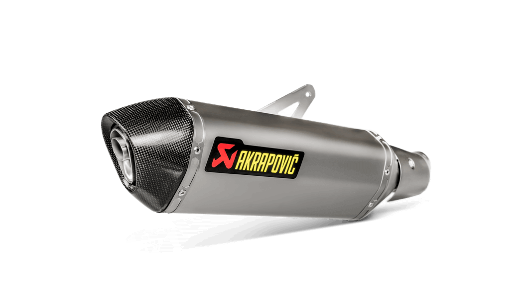 AKRAPOVIC S-K4SO7-HRT Exhaust System Slip-On Line (Titanium) for KAWASAKI Ninja 400 2018-2023 Photo-0