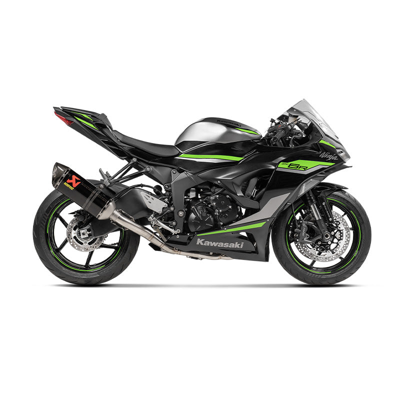 AKRAPOVIC S-K6SO7-ZC Muffler Slip-On Line (Carbon) for KAWASAKI Ninja ZX-6R 2024 Photo-1