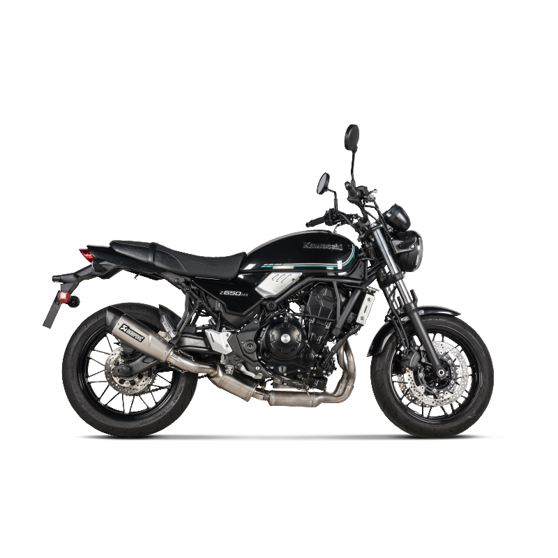 AKRAPOVIC S-K6SO8-HCQT Exhaust System Slip-On Line (Titanium) for KAWASAKI Z650 RS 2022-2023 Photo-1