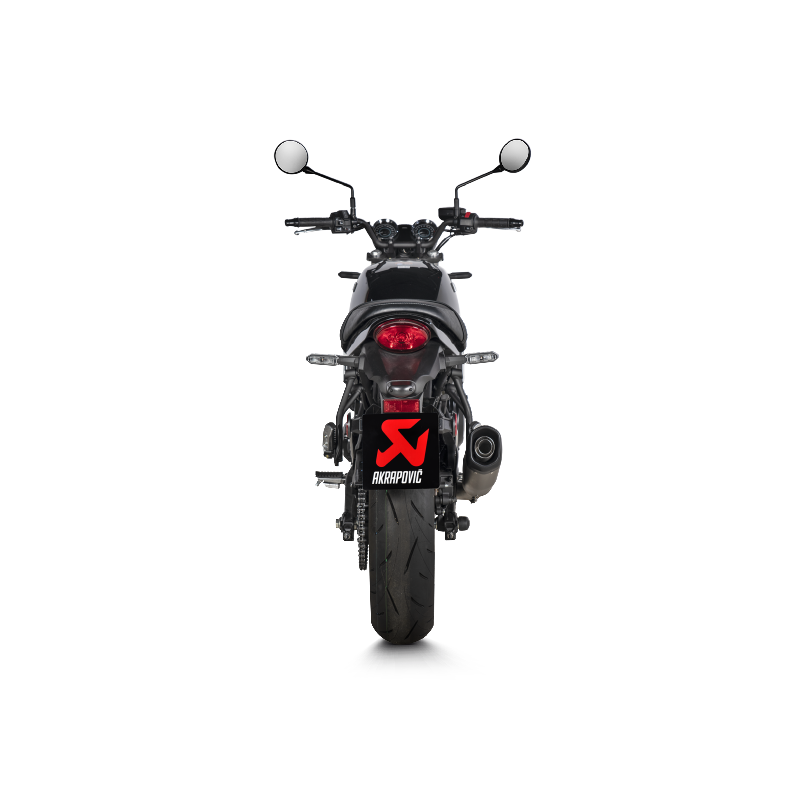 AKRAPOVIC S-K6SO8-HCQT Exhaust System Slip-On Line (Titanium) for KAWASAKI Z650 RS 2022-2023 Photo-3