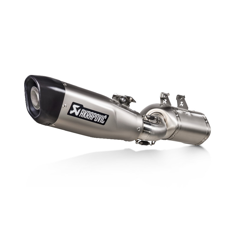 AKRAPOVIC S-K6SO8-HCQT Exhaust System Slip-On Line (Titanium) for KAWASAKI Z650 RS 2022-2023 Photo-0