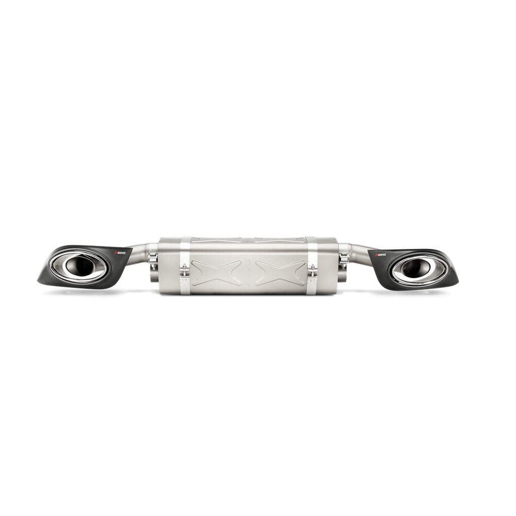 AKRAPOVIC S-PO991TSO-HT Exhaust System Slip-On Line (Titanium) for PORSCHE 911 Turbo / Turbo S (991) ECE Type Approval Photo-1