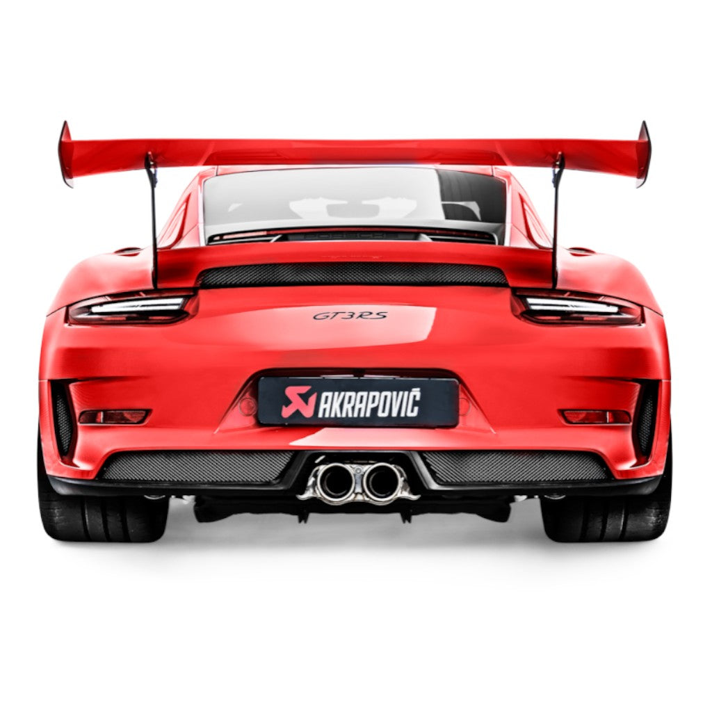 AKRAPOVIC S-PO/TI/10H Muffler Slip-On Line (Titanium) for PORSCHE 911 GT3 / GT3RS (991.2) ECE Type Approval Photo-1