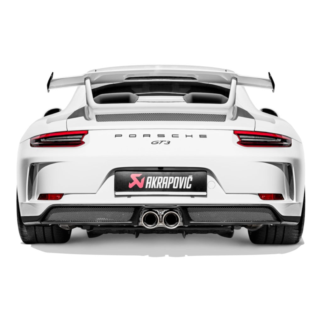 AKRAPOVIC S-PO/TI/10H Muffler Slip-On Line (Titanium) for PORSCHE 911 GT3 / GT3RS (991.2) ECE Type Approval Photo-3