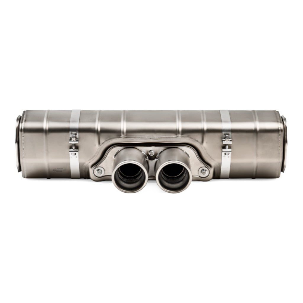 AKRAPOVIC S-PO/TI/10H Muffler Slip-On Line (Titanium) for PORSCHE 911 GT3 / GT3RS (991.2) ECE Type Approval Photo-0
