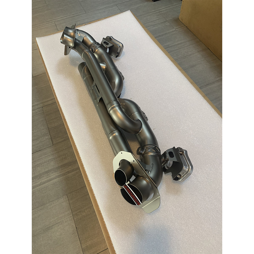 AKRAPOVIC S-PO/TI/19 Exhaust System Slip-On Race Line (Titanium) for PORSCHE 911 Turbo / Turbo S / Cabriolet / Sport Classic (992) 2020- Photo-2