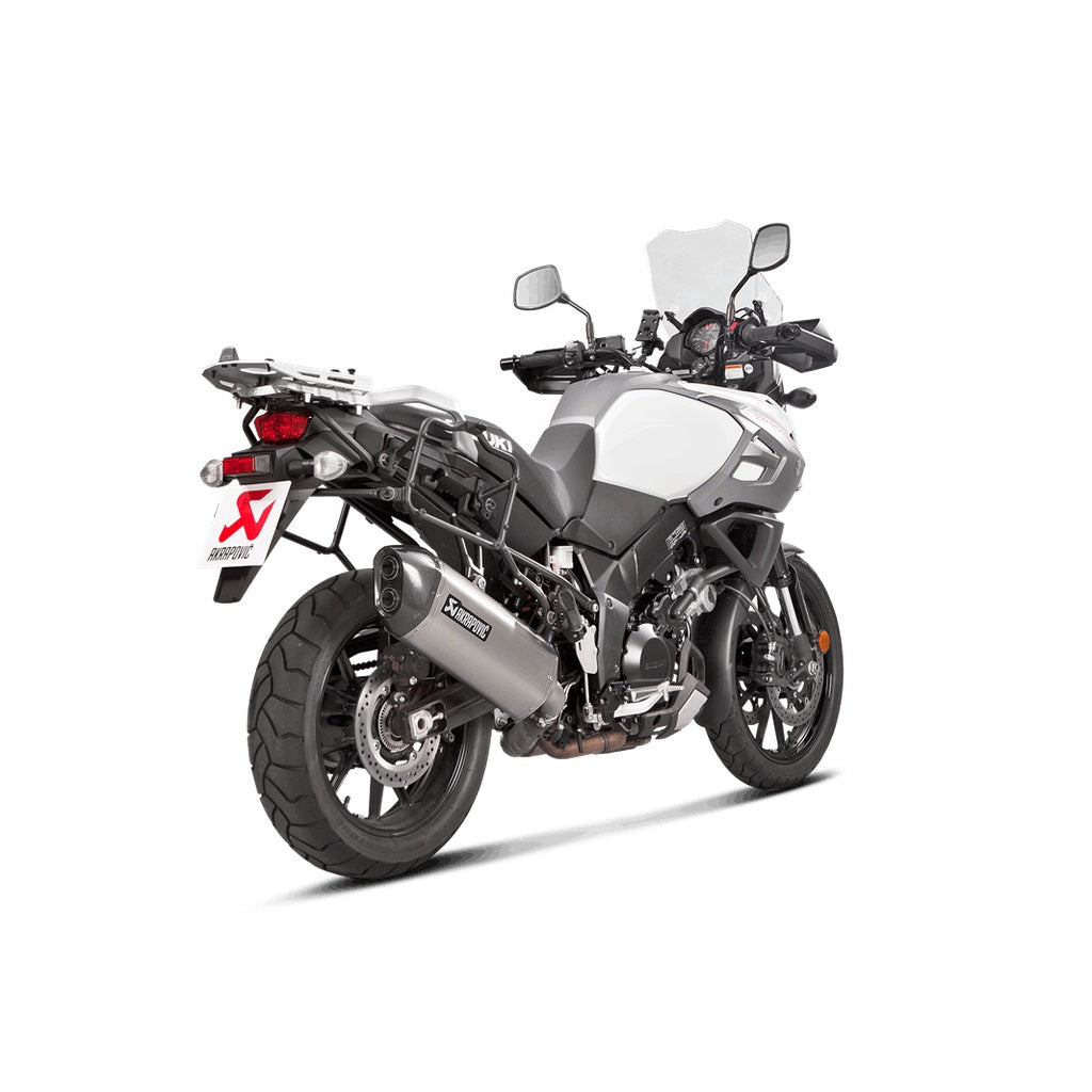 AKRAPOVIC S-S10SO14-HAFT Muffler Slip-On Line (Titanium) for SUZUKI V-Strom 1000 2017- Photo-1