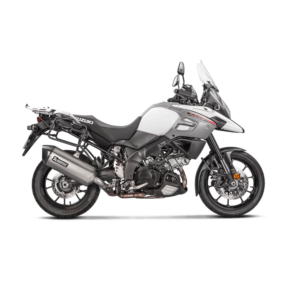 AKRAPOVIC S-S10SO14-HAFT Muffler Slip-On Line (Titanium) for SUZUKI V-Strom 1000 2017- Photo-2