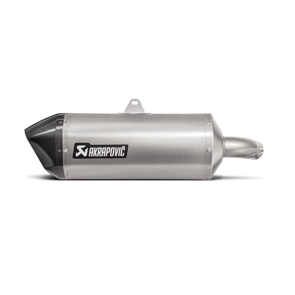 AKRAPOVIC S-S10SO14-HAFT Muffler Slip-On Line (Titanium) for SUZUKI V-Strom 1000 2017- Photo-0