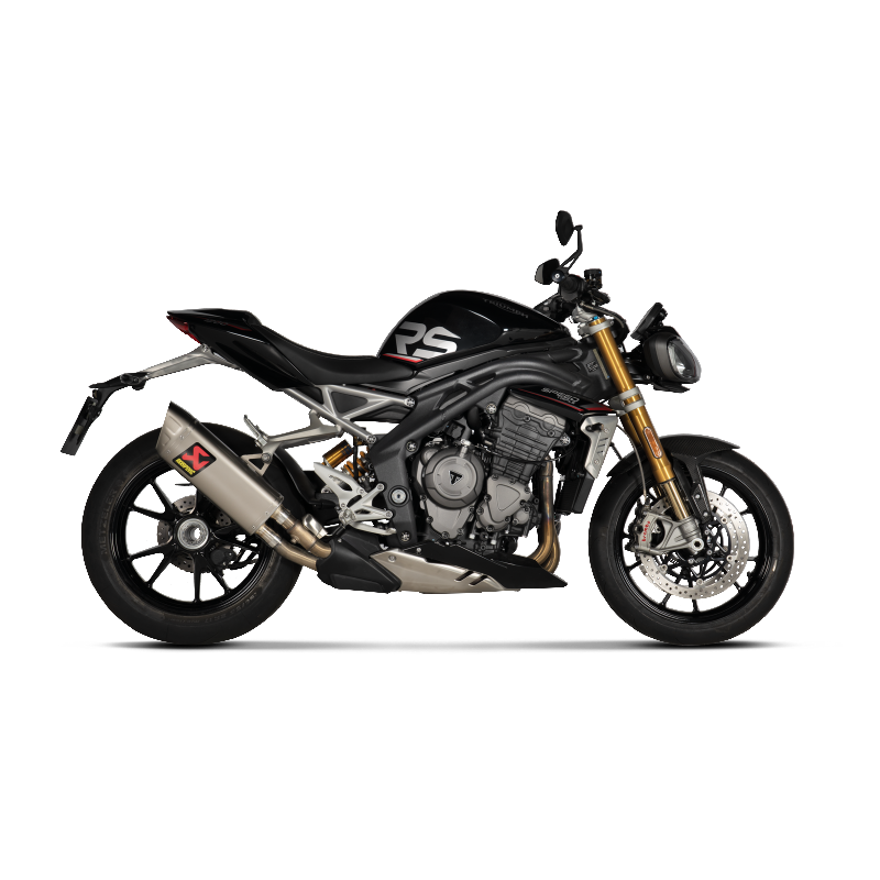 AKRAPOVIC S-T12SO5-HAPXLT Exhaust System Slip-On Line (Titanium) for TRIUMPH Speed Triple 1200 RS / RR 2021-2023 Photo-1