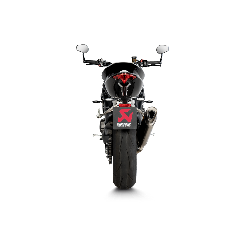AKRAPOVIC S-T12SO5-HAPXLT Exhaust System Slip-On Line (Titanium) for TRIUMPH Speed Triple 1200 RS / RR 2021-2023 Photo-3