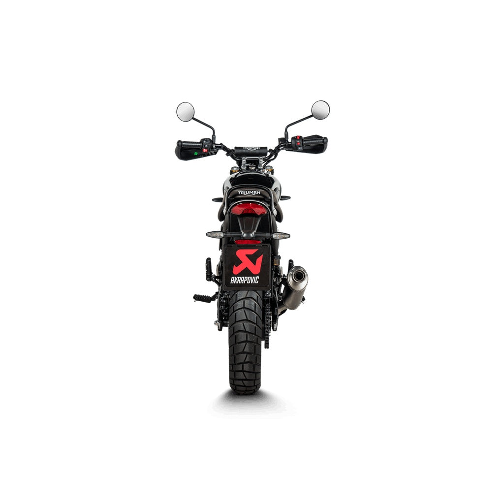 AKRAPOVIC S-T4SO1-HDT Muffler Slip-On Line (Titanium) for TRIUMPH Scrambler 400 X / Speed 400 2023- Photo-3