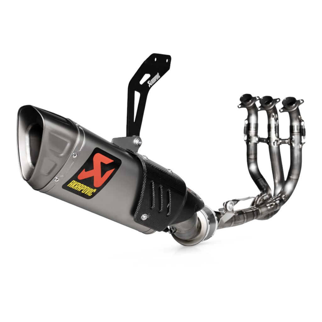 AKRAPOVIC S-T6E1-APLT Exhaust System Evolution Line (Titanium) for TRIUMPH Daytona 660 2024-2026 Photo-0