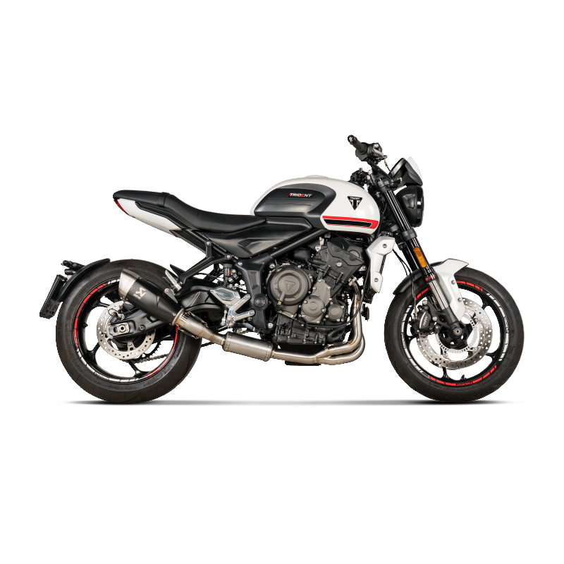AKRAPOVIC S-T6R1-CQTBL Exhaust System Racing Line (Titanium) for TRIUMPH Trident 660 2021-2023 Photo-1
