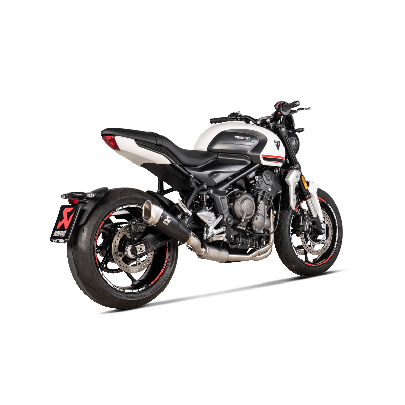 AKRAPOVIC S-T6R1-CQTBL Exhaust System Racing Line (Titanium) for TRIUMPH Trident 660 2021-2023 Photo-2