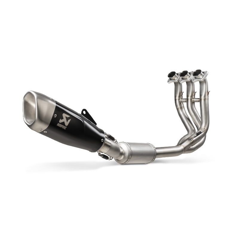 AKRAPOVIC S-T6R1-CQTBL Exhaust System Racing Line (Titanium) for TRIUMPH Trident 660 2021-2023 Photo-0