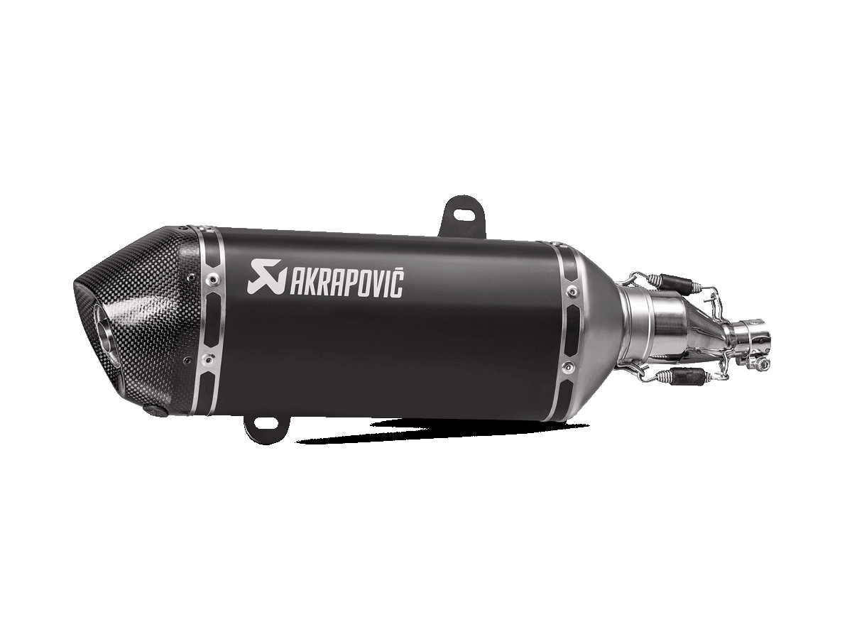 AKRAPOVIC S-VE125SO2-HZBL Slip-On Line (SS) VESPA GTS 125 Photo-0