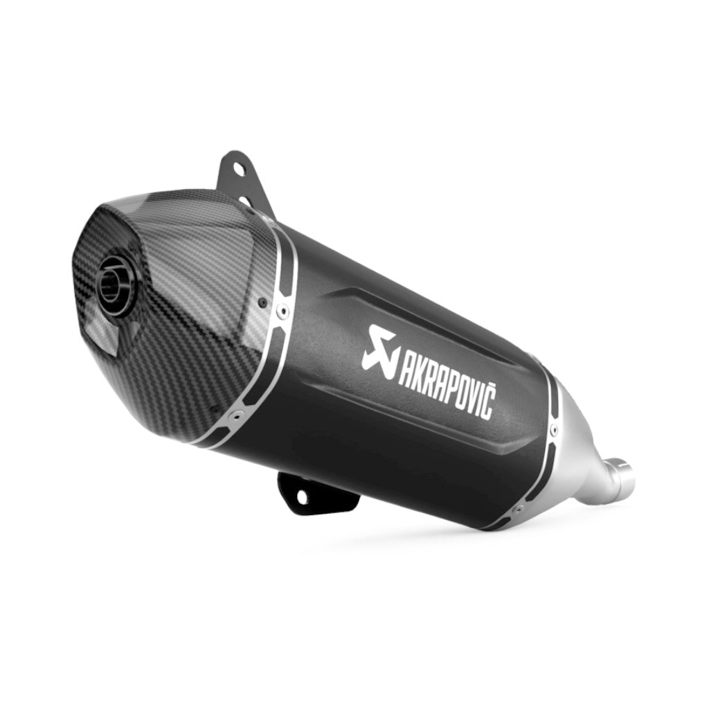 AKRAPOVIC S-VE125SO4-HWSSBL Muffler Slip-On Line (Stainless Steel) for VESPA GTS 125 / Super / SuperSport / SuperTech Photo-1