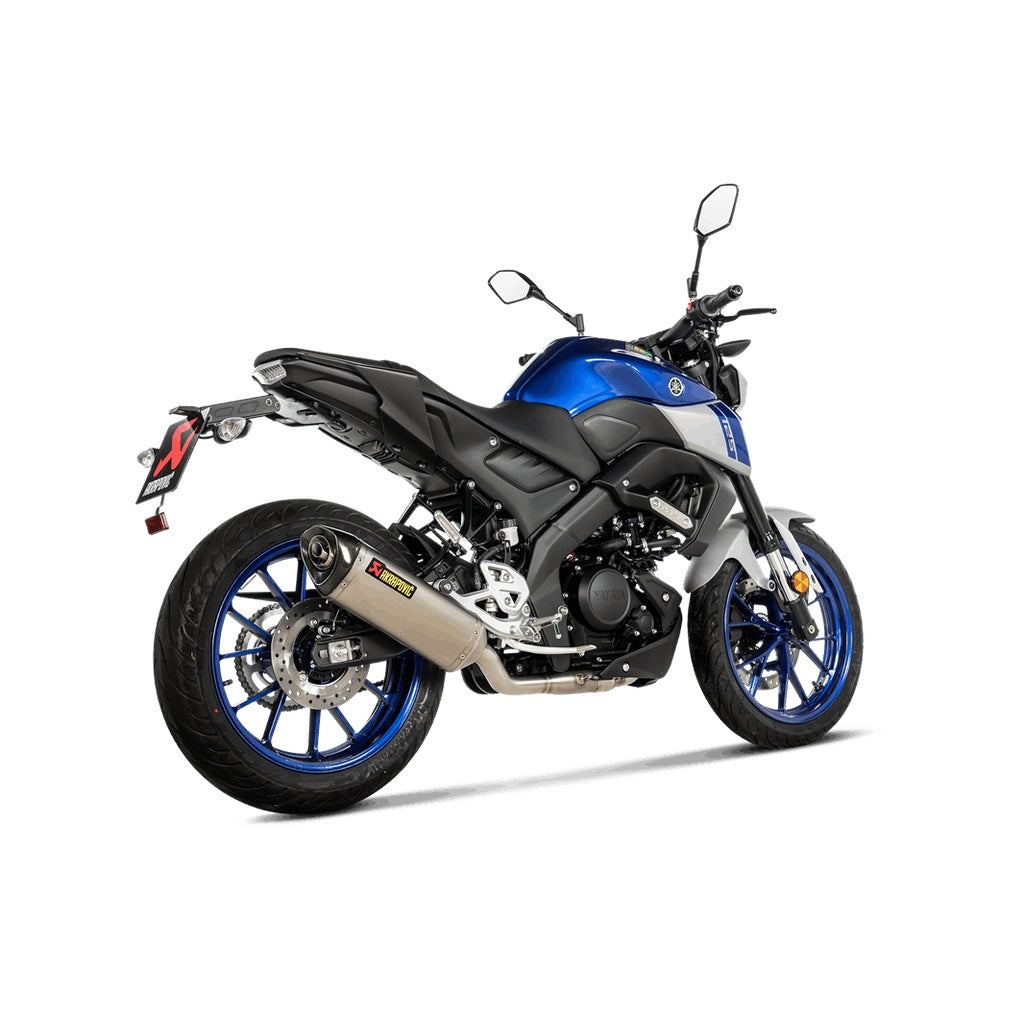 AKRAPOVIC S-Y125R11-HZT Exhaust Racing Line (Titanium) for YAMAHA R125 2025- Photo-1